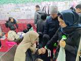 برپایی موکبهای فرهنگی و حمایتی تشکلهای ایثارگر در میدان انقلاب
