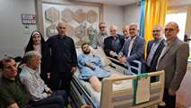 عیادت معاون بهداشت و درمان و مشاور رییس بنیاد شهید و امور ایثارگران از جانباز سرافراز «حسین محمدی»