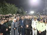 مراسم شب وداع شهید اقتدار ناخدا دوم امیرحسین سلیمزاده با حضور مدیرکل بنیاد مازندران در میاندورود
