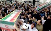 تشییع باشکوه پیکر 2 شهید هوافضا سپاه در کرمانشاه با حضور خانواده های شهدا و ایثارگران