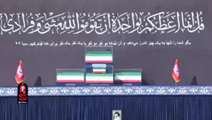   لحظاتی از شعرخوانی حاج مهدی رسولی در مراسم وداع مردم ایران عزیز با «آقای شهید ایران» در مصلی امام خمینی(ره) تهران