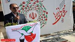 شهدا کمربند امنیتی و دفاعی کشور هستند/ برگزاری آیین ملی عطرافشانی ۱۸۷۵ گلزار شهدای مازندران