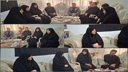 دیدار معاون تعاون و امور اجتماعی بنیاد شهید با خانواده شهید نخبه جنگ رمضان «محمدمهدی صفره»