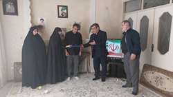 دیدار مدیر کل دفتر مطالعات و پژوهش.ها با خانواده شهید محمد حسین کوچکی میاب