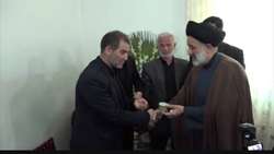 دیدار نماینده ولی فقیه در بنیاد با خانواده شهدای جنگ رمضان در شهرستان گرمی