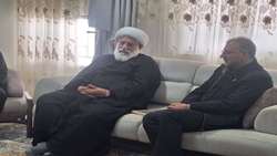 دیدار و گفتگوی معاون فرهنگی و آموزشی بنیاد شهید با نماینده مجلس خبرگان رهبری در میناب