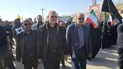 برگزاری مراسم تشییع و تدفین پیکر مطهر سردار سرلشکر مجید خادمی با حضور معاون فرهنگی و آموزشی بنیاد 