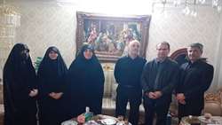 دیدار معاون تعاون و امور اجتماعی بنیاد  با خانواده شهید والامقام جواد ایجی