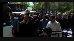 مراسم تشییع باشکوه شهید ایمان انوری‌مقدم از صدا و سیمای مرکز کرمان 