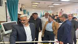 بازدید معاون بهداشت و درمان بنیاد شهید و امور ایثارگران از بیمارستان شهید مصطفی خمینی 