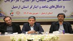 همایش هم‌اندیشی تشکل های شاهد و ایثارگر، نخبگان و کارآفرینان برتر شاهد و ایثارگر در اردبیل برگزار شد