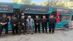 بازدید معاون بهداشت و درمان بنیاد  از موکب بیمه دی