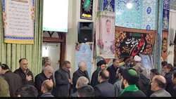 مراسم بزرگداشت شهید رسول اسفندیار از شهدای سلحشور جاویدالاثر ناوشکن دنا در روستای لزور شهرستان فیروزکوه 