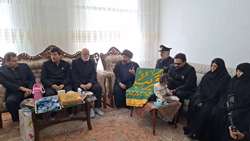 دیدار مدیر کل پذیرش و امور اداری بنیاد شهید با خانواده شهدای جنگ تحمیلی در تبریز