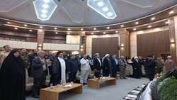 برگزاری مراسم  تجلیل از خانواده‌های معظم شهدای جنگ رمضان استان اردبیل، با حضور نماینده آیت‌الله سیستانی در ایران